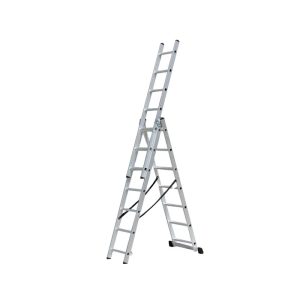 Échelle coulissante aluminium 3 plans 3x7 – Hauteur 4.0 m – Solidec Maroc