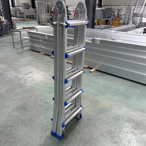 Échelle Multifonction Aluminium 4x5 – Hauteur 4.96m – Pliable et Robuste