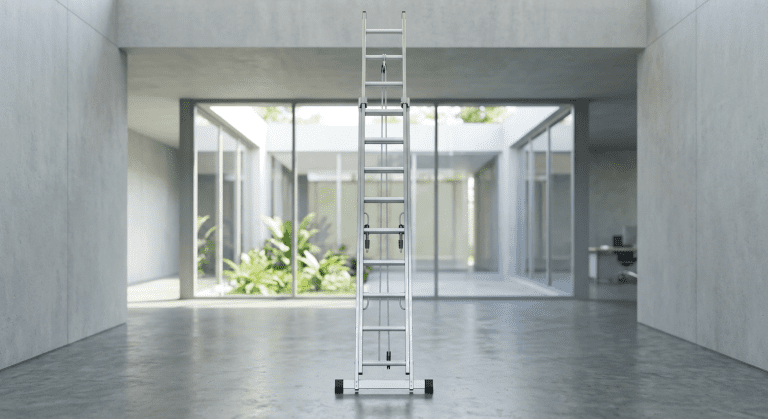 échelle 3 plans en aluminium