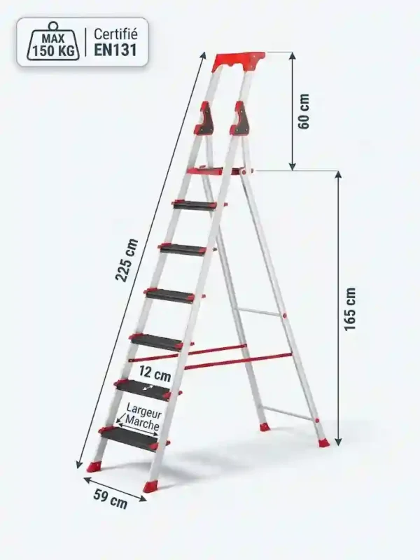 dimensions-escabeau-professionnel-aluminium-6-marches-solidec dimensions escabeau professionnel aluminium 6 marches solidec