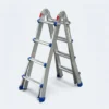 Échelle télescopique articulée 4x4 aluminium position escabeau Maroc