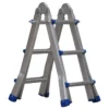 Échelle télescopique articulée aluminium en position escabeau réglable Maroc