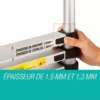 echelle-telescopique-mecanisme-verrouillage-deverrouillage-maroc- Mécanisme de verrouillage automatique et déverrouillage sécurisé échelon par échelon échelle télescopique