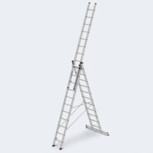 Échelle transformable 3 plans 3x11 échelons aluminium 7.20m MD-311 Maroc